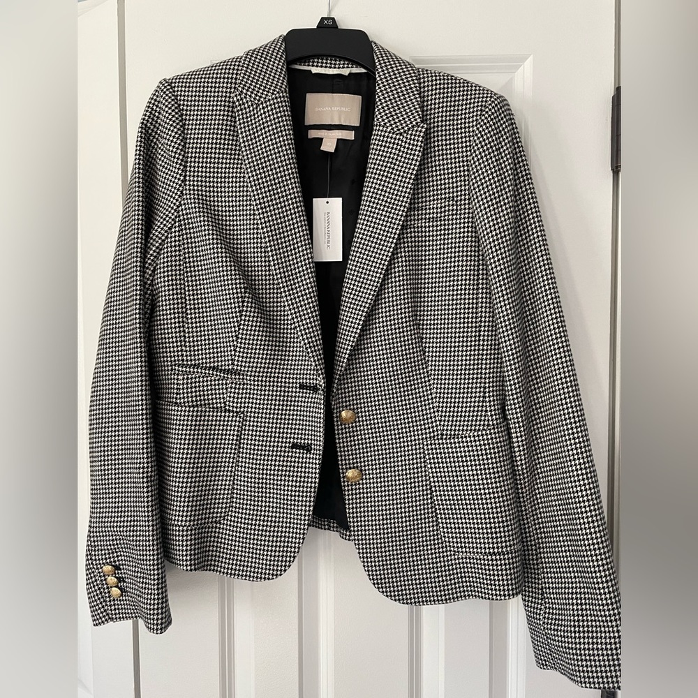 Banana Republic Hounds Tooth Blazer size 10